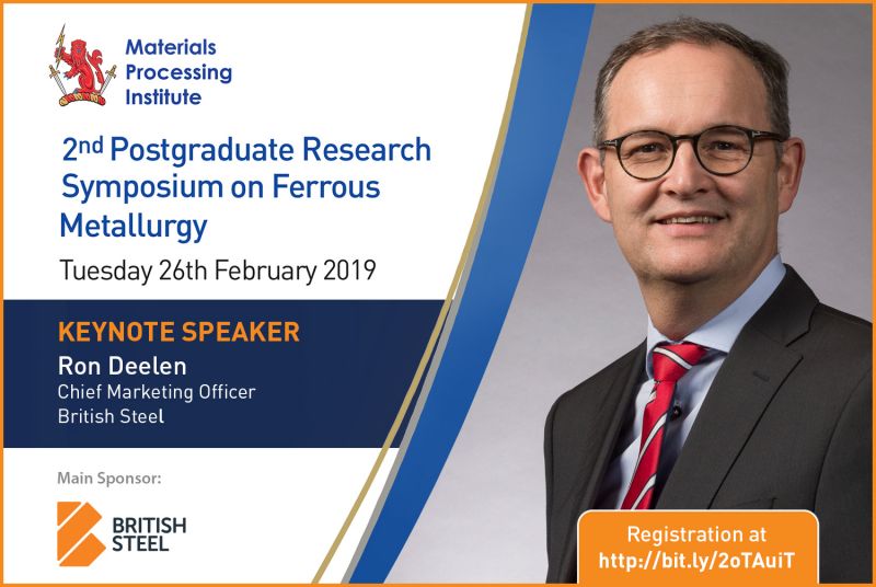 Keynote Speaker Announced for 2nd Postgraduate Research Symposium on Ferrous Metallurgy